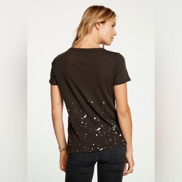 Chaser The Who Live In Concert 82 Graphic Tee XS Black Splatter Print 100% Cotto - Picture 2 of 7